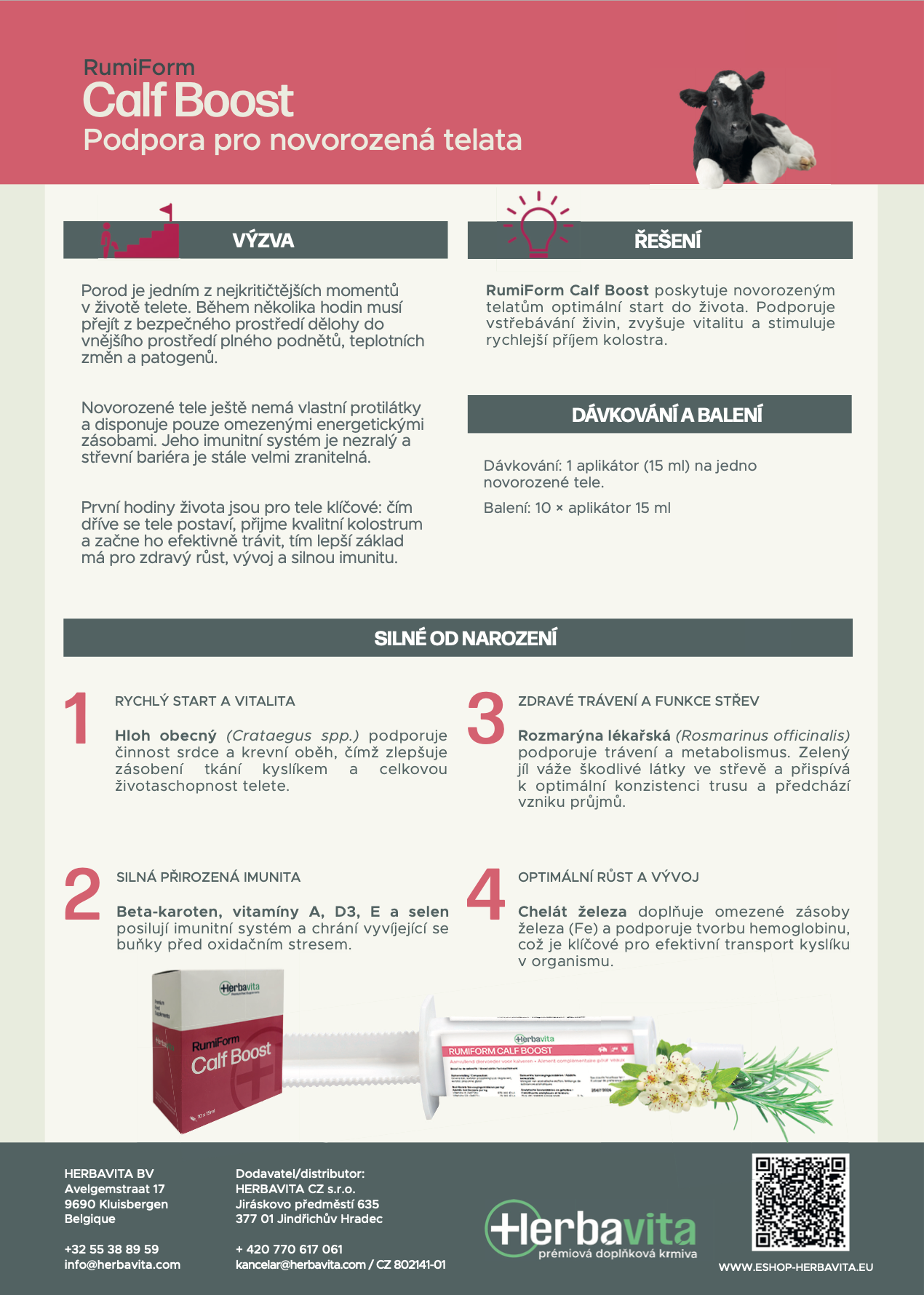 RumiForm Calf Boost - posílení telete po porodu